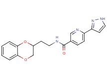 N-[2-(2,3-dihydro-1,4-benzodioxin-2-yl)ethyl]-6-(1H-pyrazol-3-yl)nicotinamide