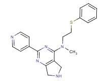 N-methyl-N-[2-(phenylthio)ethyl]-2-(4-pyridinyl)-6,7-dihydro-5H-pyrrolo[3,4-d]pyrimidin-4-amine