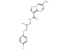 N-[3-(4-chlorophenoxy)-2-hydroxypropyl]-6-methylpyrazolo[1,5-a]pyrimidine-3-carboxamide