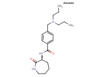 4-[(dipropylamino)methyl]-N-[(3S)-2-oxoazepan-3-yl]benzamide