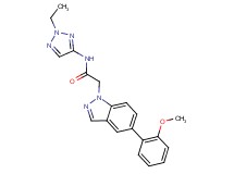N-(2-ethyl-2H-1,2,3-triazol-4-yl)-2-[5-(2-methoxyphenyl)-1H-indazol-1-yl]acetamide