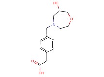 {4-[(6-hydroxy-1,4-oxazepan-4-yl)methyl]phenyl}acetic acid
