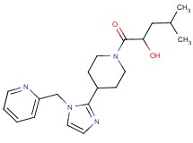 4-methyl-1-oxo-1-{4-[1-(2-pyridinylmethyl)-1H-imidazol-2-yl]-1-piperidinyl}-2-pentanol