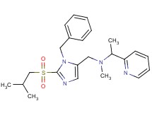 N-{[1-benzyl-2-(isobutylsulfonyl)-1H-imidazol-5-yl]methyl}-N-methyl-1-(2-pyridinyl)ethanamine