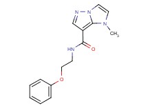 1-methyl-N-(2-phenoxyethyl)-1H-imidazo[1,2-b]pyrazole-7-carboxamide