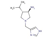 rel-(3R,4S)-1-(1H-imidazol-4-ylmethyl)-4-isopropyl-3-pyrrolidinamine dihydrochloride