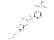 3-{[{[3-(2-methoxyethyl)-1,2,4-oxadiazol-5-yl]methyl}(methyl)amino]sulfonyl}-N,N-dimethylbenzamide