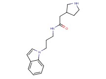 N-[3-(1H-indol-1-yl)propyl]-2-pyrrolidin-3-ylacetamide