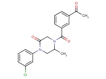 4-(3-acetylbenzoyl)-1-(3-chlorophenyl)-5-methyl-2-piperazinone
