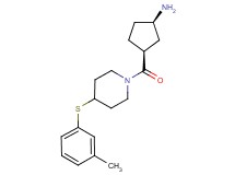 [rel-(1R,3S)-3-({4-[(3-methylphenyl)thio]-1-piperidinyl}carbonyl)cyclopentyl]amine hydrochloride