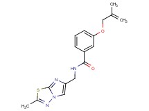 N-[(2-methylimidazo[2,1-b][1,3,4]thiadiazol-6-yl)methyl]-3-[(2-methylprop-2-en-1-yl)oxy]benzamide
