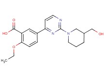 2-ethoxy-5-{2-[3-(hydroxymethyl)piperidin-1-yl]pyrimidin-4-yl}benzoic acid