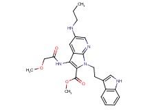 methyl 1-[2-(1H-indol-3-yl)ethyl]-3-[(methoxyacetyl)amino]-5-(propylamino)-1H-pyrrolo[2,3-b]pyridine-2-carboxylate