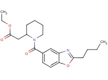 ethyl {1-[(2-butyl-1,3-benzoxazol-5-yl)carbonyl]-2-piperidinyl}acetate