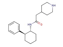 N-[(1R*,2S*)-2-phenylcyclohexyl]-2-piperidin-4-ylacetamide