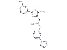 N-methyl-1-[5-methyl-2-(3-methylphenyl)-1,3-oxazol-4-yl]-N-[3-(1H-pyrazol-1-yl)benzyl]methanamine
