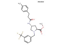 methyl (4R)-4-{[3-(4-methylphenyl)propanoyl]amino}-1-[3-(trifluoromethyl)benzyl]-L-prolinate