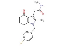 2-[1-(4-fluorobenzyl)-2-methyl-4-oxo-4,5,6,7-tetrahydro-1H-indol-3-yl]-N-methylacetamide