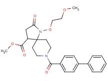 methyl 8-(4-biphenylylcarbonyl)-1-(2-methoxyethoxy)-2-oxo-1,8-diazaspiro[4.5]decane-4-carboxylate