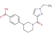 4-{1-[(1-ethyl-1H-pyrazol-3-yl)carbonyl]piperidin-3-yl}benzoic acid