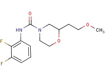 N-(2,3-difluorophenyl)-2-(2-methoxyethyl)morpholine-4-carboxamide