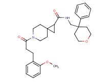 6-[3-(2-methoxyphenyl)propanoyl]-N-[(4-phenyltetrahydro-2H-pyran-4-yl)methyl]-6-azaspiro[2.5]octane-1-carboxamide