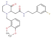 2-[1-(2,3-dimethoxybenzyl)-3-oxo-2-piperazinyl]-N-[2-(3-fluorophenyl)ethyl]acetamide