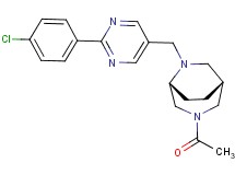 (1R*,5R*)-3-acetyl-6-{[2-(4-chlorophenyl)-5-pyrimidinyl]methyl}-3,6-diazabicyclo[3.2.2]nonane