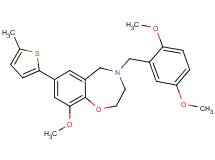 4-(2,5-dimethoxybenzyl)-9-methoxy-7-(5-methyl-2-thienyl)-2,3,4,5-tetrahydro-1,4-benzoxazepine