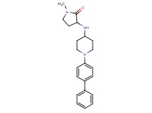 3-{[1-(4-biphenylyl)-4-piperidinyl]amino}-1-methyl-2-pyrrolidinone