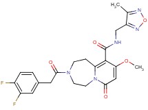 3-[(3,4-difluorophenyl)acetyl]-9-methoxy-N-[(4-methyl-1,2,5-oxadiazol-3-yl)methyl]-7-oxo-1,2,3,4,5,7-hexahydropyrido[1,2-d][1,4]diazepine-10-carboxamide