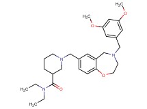 1-{[4-(3,5-dimethoxybenzyl)-2,3,4,5-tetrahydro-1,4-benzoxazepin-7-yl]methyl}-N,N-diethyl-3-piperidinecarboxamide