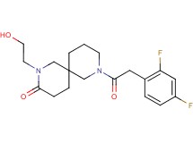 8-[(2,4-difluorophenyl)acetyl]-2-(2-hydroxyethyl)-2,8-diazaspiro[5.5]undecan-3-one