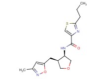 N-{(3R*,4S*)-4-[(3-methyl-5-isoxazolyl)methyl]tetrahydro-3-furanyl}-2-propyl-1,3-thiazole-4-carboxamide