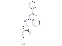 1-(2-methoxyethyl)-4-[(2-pyridin-3-yl-5,6,7,8-tetrahydropyrido[3,4-d]pyrimidin-4-yl)amino]pyrrolidin-2-one