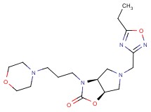 (3aS*,6aR*)-5-[(5-ethyl-1,2,4-oxadiazol-3-yl)methyl]-3-(3-morpholin-4-ylpropyl)hexahydro-2H-pyrrolo[3,4-d][1,3]oxazol-2-one