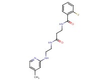2-fluoro-N-[3-({2-[(4-methylpyridin-2-yl)amino]ethyl}amino)-3-oxopropyl]benzamide