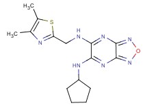 N-cyclopentyl-N'-[(4,5-dimethyl-1,3-thiazol-2-yl)methyl][1,2,5]oxadiazolo[3,4-b]pyrazine-5,6-diamine