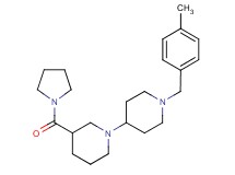 1'-(4-methylbenzyl)-3-(pyrrolidin-1-ylcarbonyl)-1,4'-bipiperidine