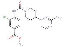methyl 3-chloro-4-({[4-(2-methylpyrimidin-4-yl)piperidin-1-yl]carbonyl}amino)benzoate