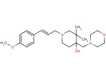 1-[(2E)-3-(4-methoxyphenyl)prop-2-en-1-yl]-3,3-dimethyl-4-(morpholin-4-ylmethyl)piperidin-4-ol