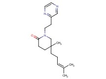 5-methyl-5-(4-methylpent-3-en-1-yl)-1-(2-pyrazin-2-ylethyl)piperidin-2-one