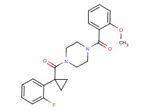 1-{[1-(2-fluorophenyl)cyclopropyl]carbonyl}-4-(2-methoxybenzoyl)piperazine
