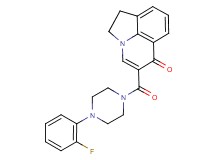 5-{[4-(2-fluorophenyl)-1-piperazinyl]carbonyl}-1,2-dihydro-6H-pyrrolo[3,2,1-ij]quinolin-6-one trifluoroacetate