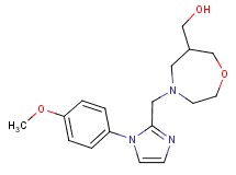 (4-{[1-(4-methoxyphenyl)-1H-imidazol-2-yl]methyl}-1,4-oxazepan-6-yl)methanol
