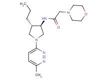 N-[rel-(3R,4S)-1-(6-methyl-3-pyridazinyl)-4-propyl-3-pyrrolidinyl]-2-(4-morpholinyl)acetamide dihydrochloride