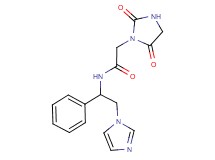 2-(2,5-dioxo-1-imidazolidinyl)-N-[2-(1H-imidazol-1-yl)-1-phenylethyl]acetamide