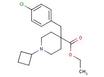 ethyl 4-(4-chlorobenzyl)-1-cyclobutyl-4-piperidinecarboxylate