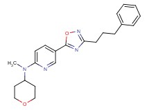 N-methyl-5-[3-(3-phenylpropyl)-1,2,4-oxadiazol-5-yl]-N-(tetrahydro-2H-pyran-4-yl)-2-pyridinamine