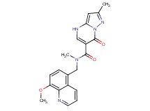 N-[(8-methoxyquinolin-5-yl)methyl]-N,2-dimethyl-7-oxo-4,7-dihydropyrazolo[1,5-a]pyrimidine-6-carboxamide